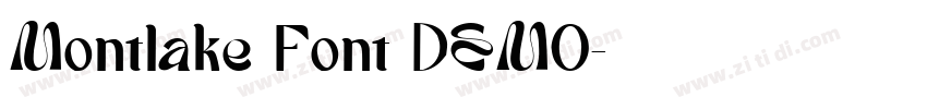 Montlake Font DEMO字体转换